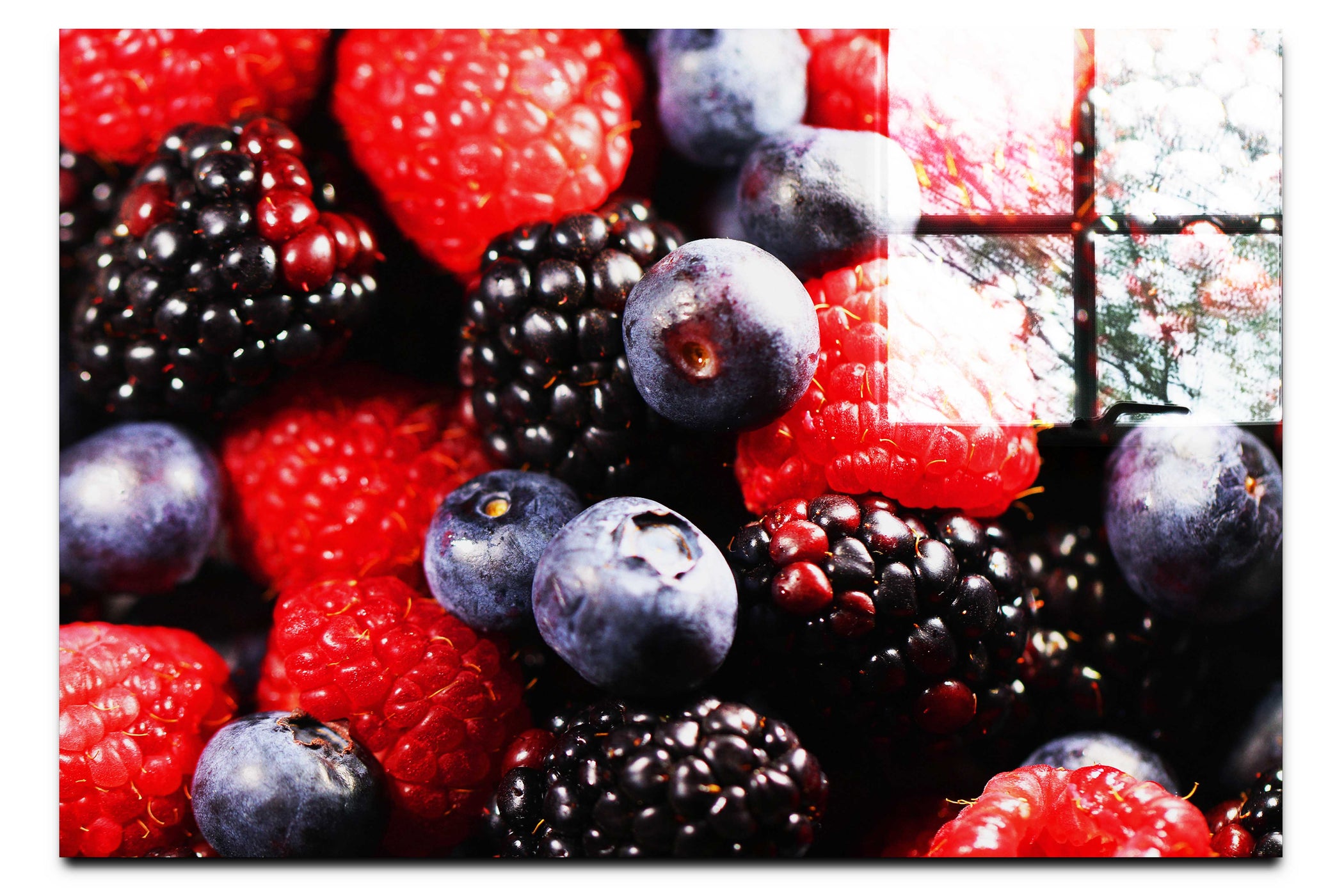 Berry Bounty: A Burst of Flavour - Acrylic Print - Food Art Category