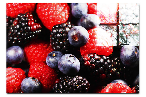 Berry Bounty: A Burst of Flavour - Acrylic Print - Food Art Category