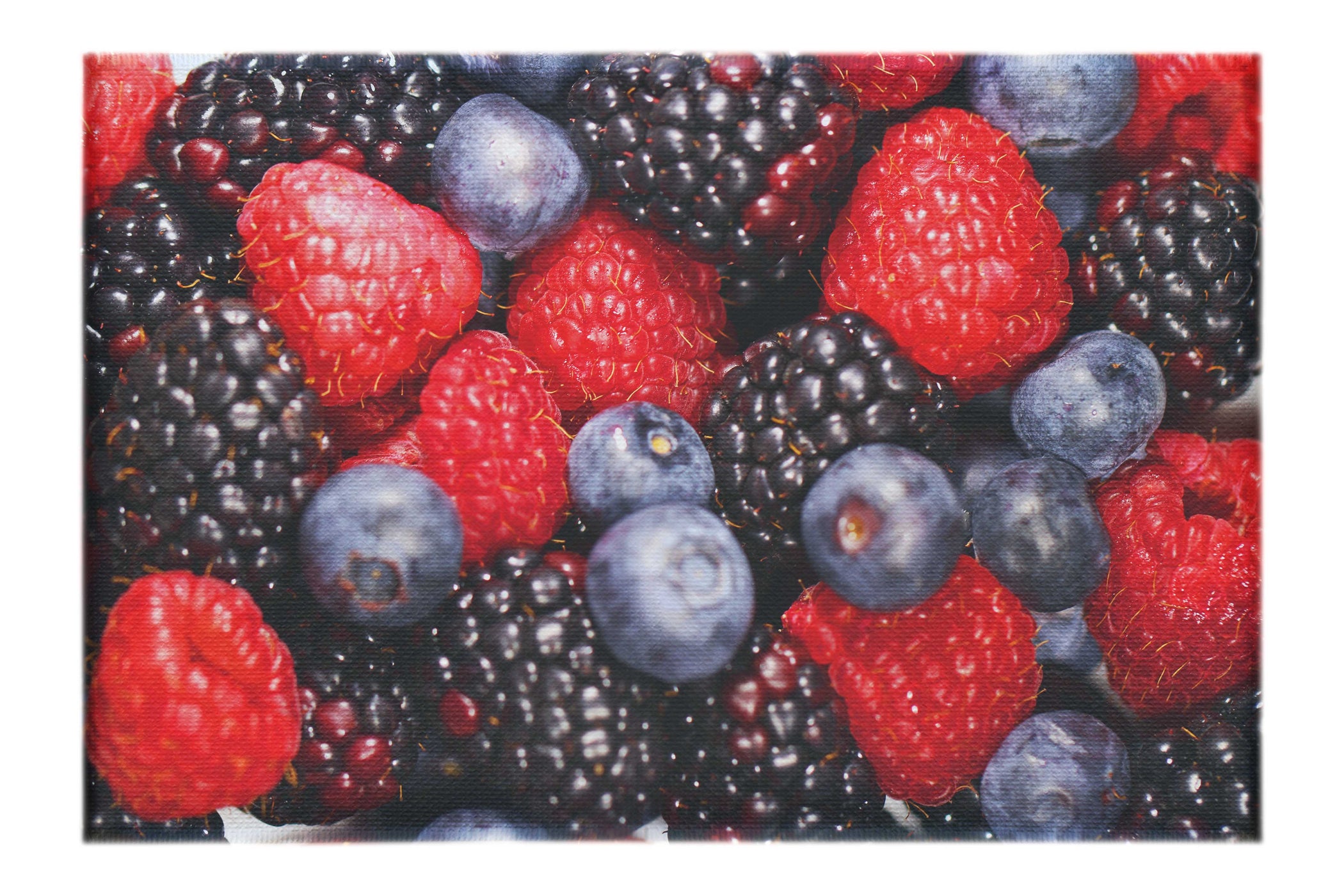 Berry Medley: Nature's Bounty - Canvas Print - Food Art Category