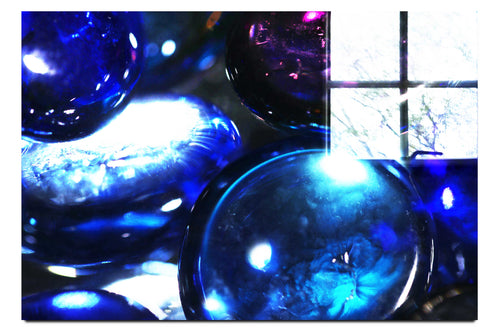 Midnight Orbs: A Celestial Dance - Acrylic Print - Creative Category