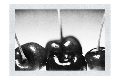 Cherry Burst - Monochrome Fine Art Print - Food Art Category