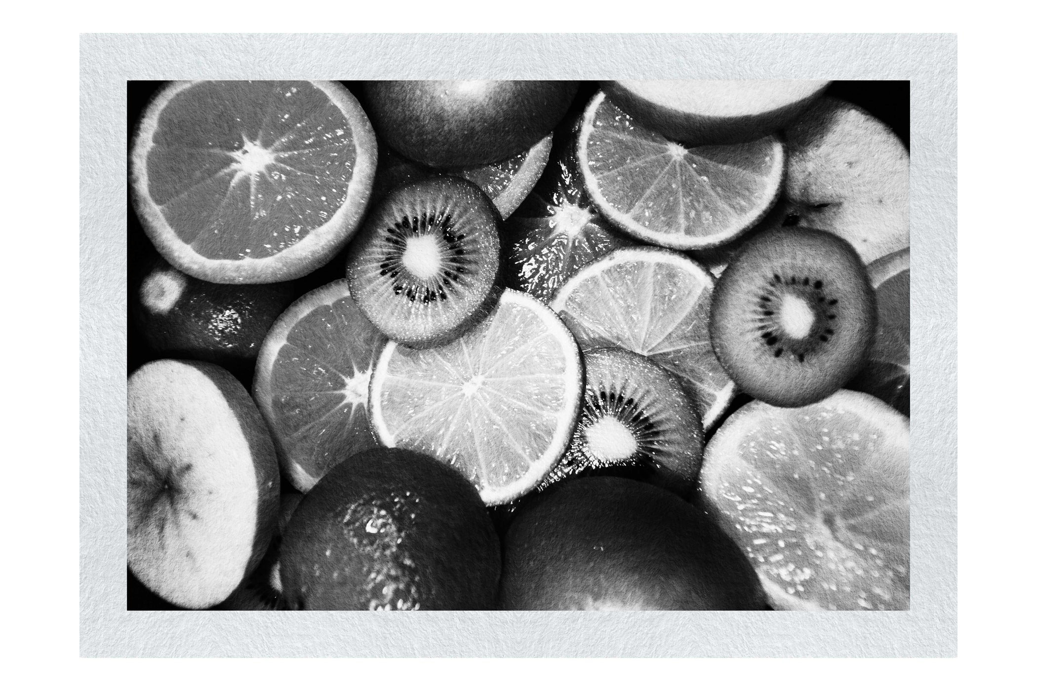 Citrus Medley - Monochrome Fine Art Prints - Food Art Category