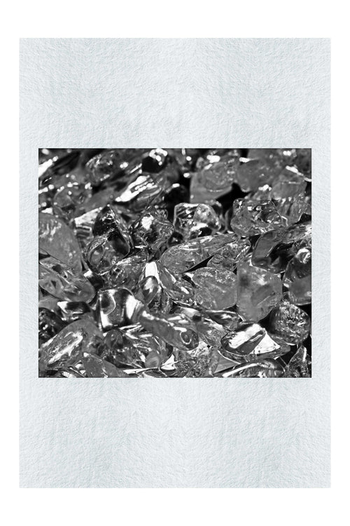 Crystalline Reflections - Monochrome Fine Art Print - Creative Category