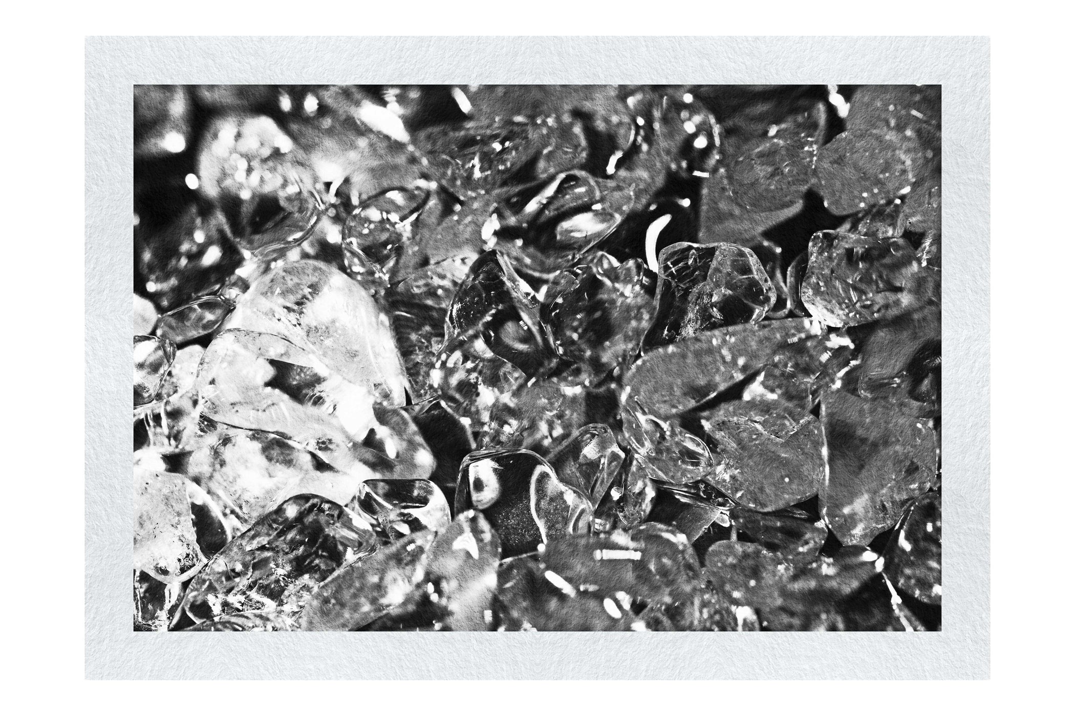 Crystal Cascade - Monochrome Fine Art Print - Creative Category