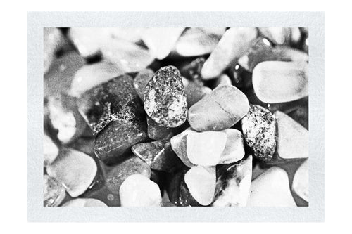 Green Gem Stones - Monochrome Fine Art Print - Creative Category