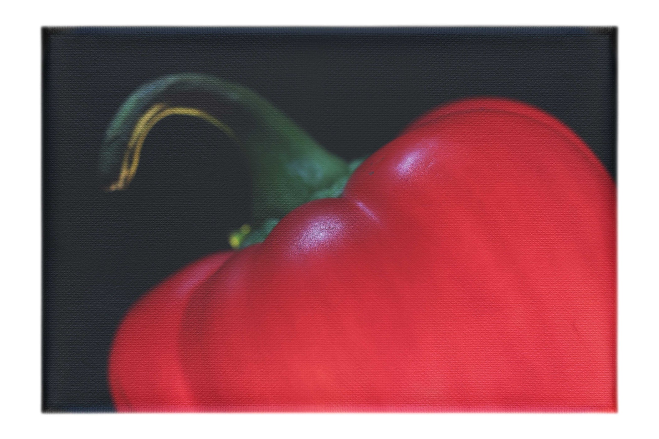 Half Red Pepper - Canvas Print - Food Art Category