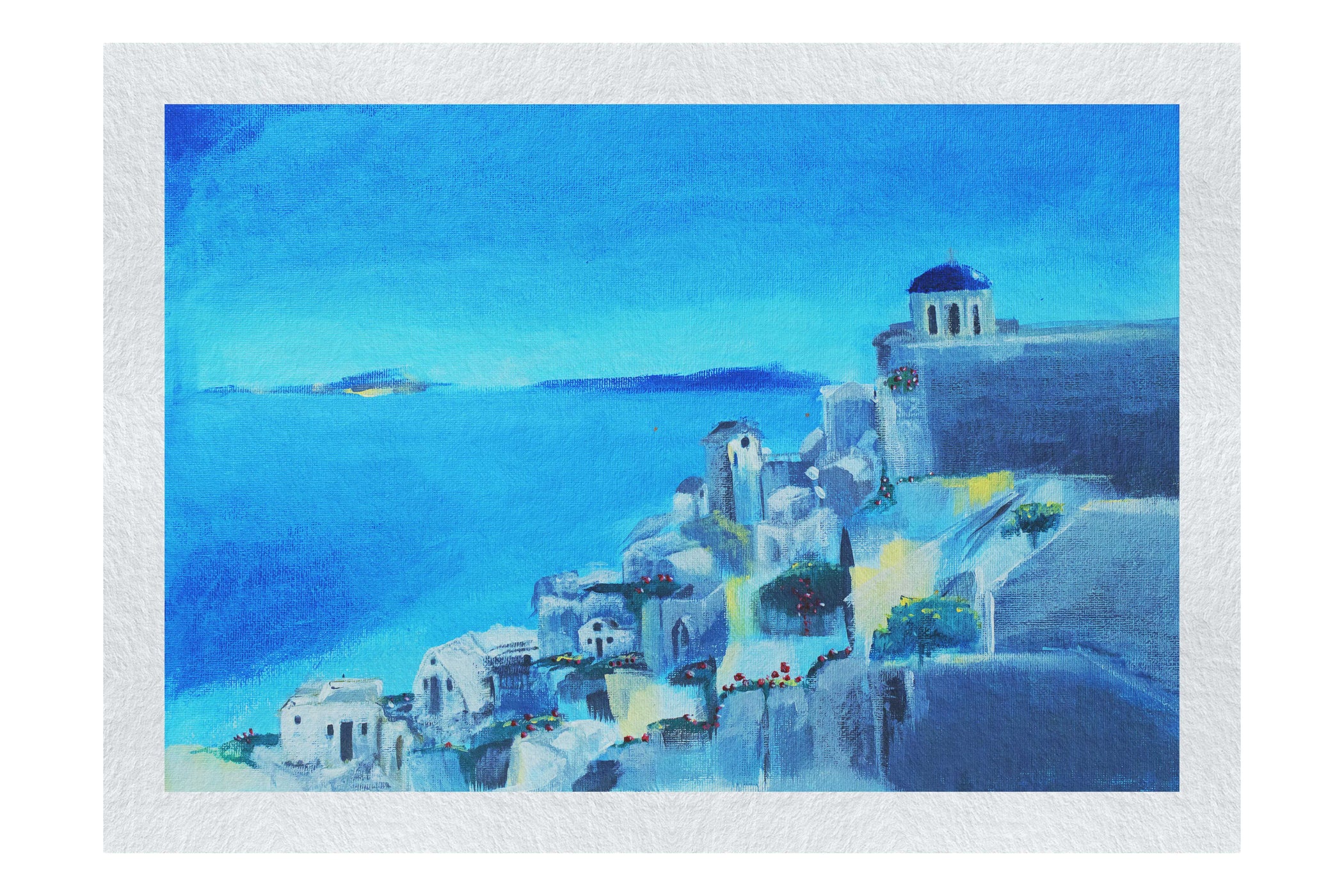 Santorini - LEDESMA Artwork - Fine Art Print - Rare Edition Category