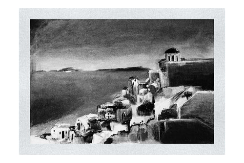 Santorini - LEDESMA Artwork - Monochrome Fine Art Print - Rare Edition Category
