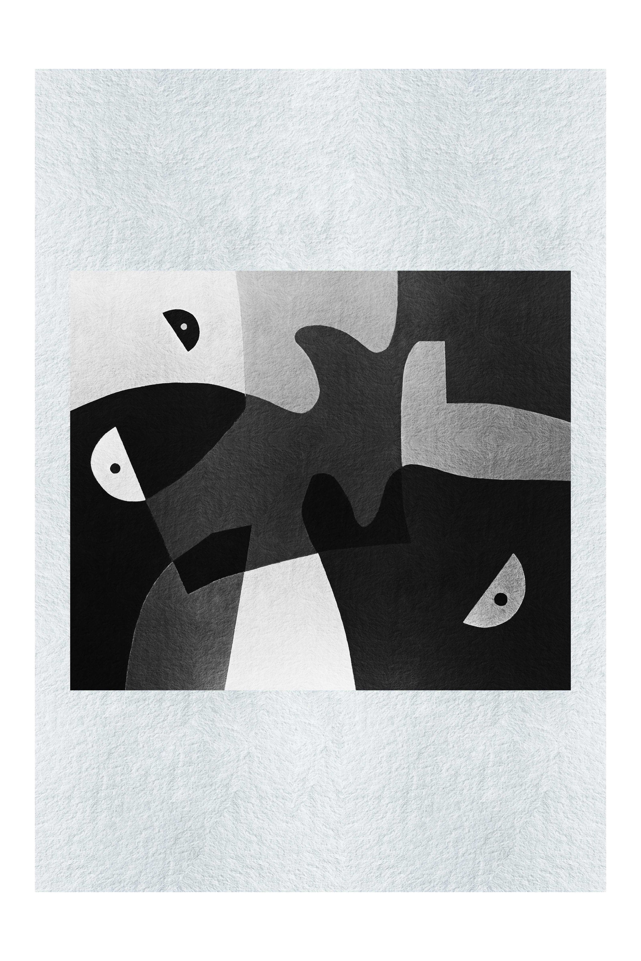 Abstract Harmony - LEDESMA Artwork - Monochrome Fine Art Print - Abstract Category