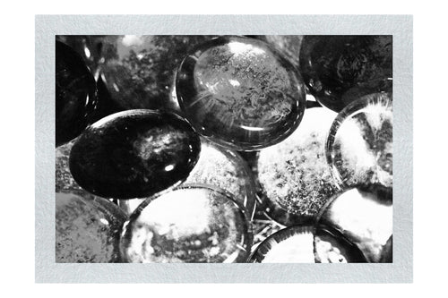 Mixed Colour Pebbles - Monochrome Fine Art Print - Creative Category