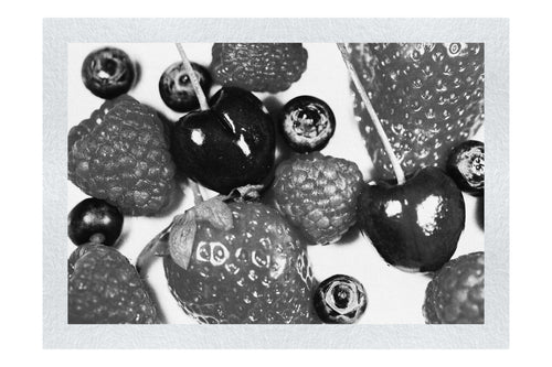 Mixed Fruits - Monochrome Fine Art Print - Food Art Category