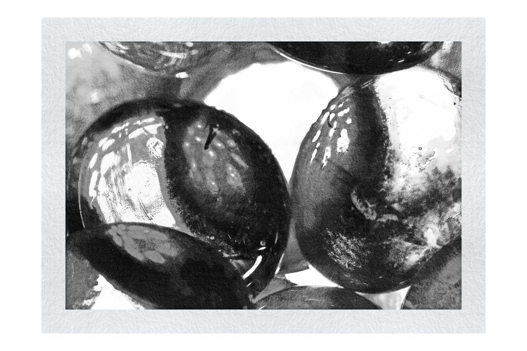 Luminous Pebbles - Monochrome Fine Art Print - Creative Category