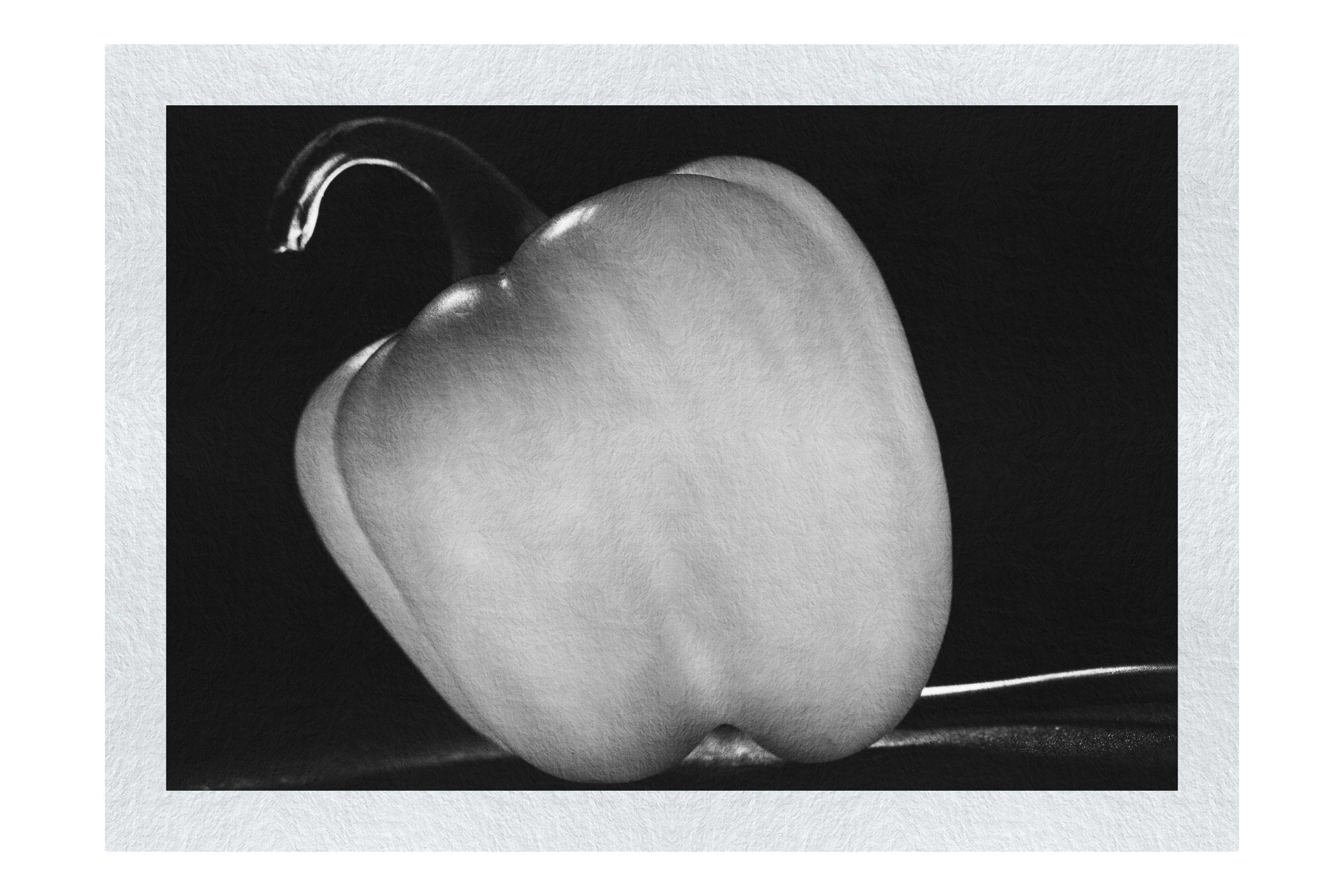 Crimson Capsicum - Monochrome Fine Art Print - Food Art Category