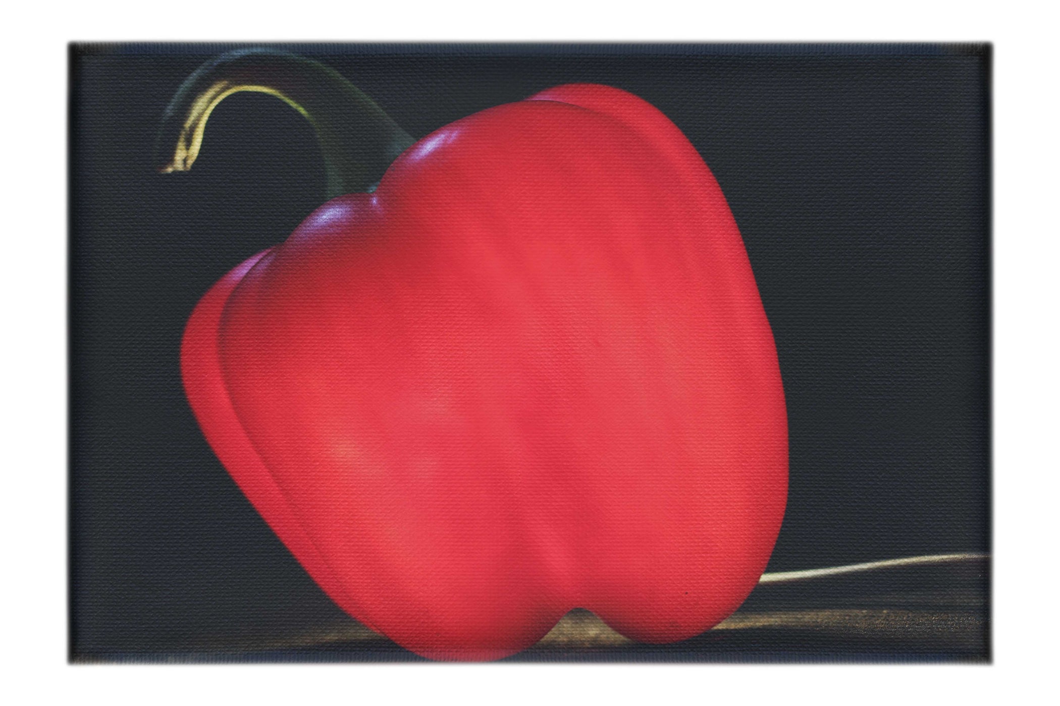 Crimson Capsicum - Canvas Print - Food Art Category