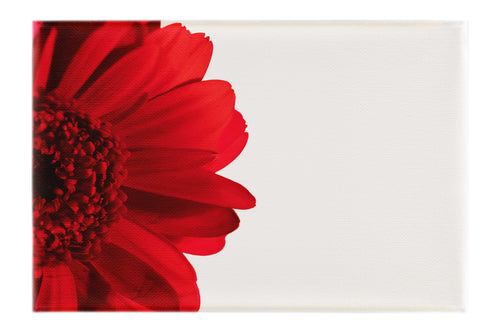 Red Petal Flower - Canvas Print - Flowers & Plants Category