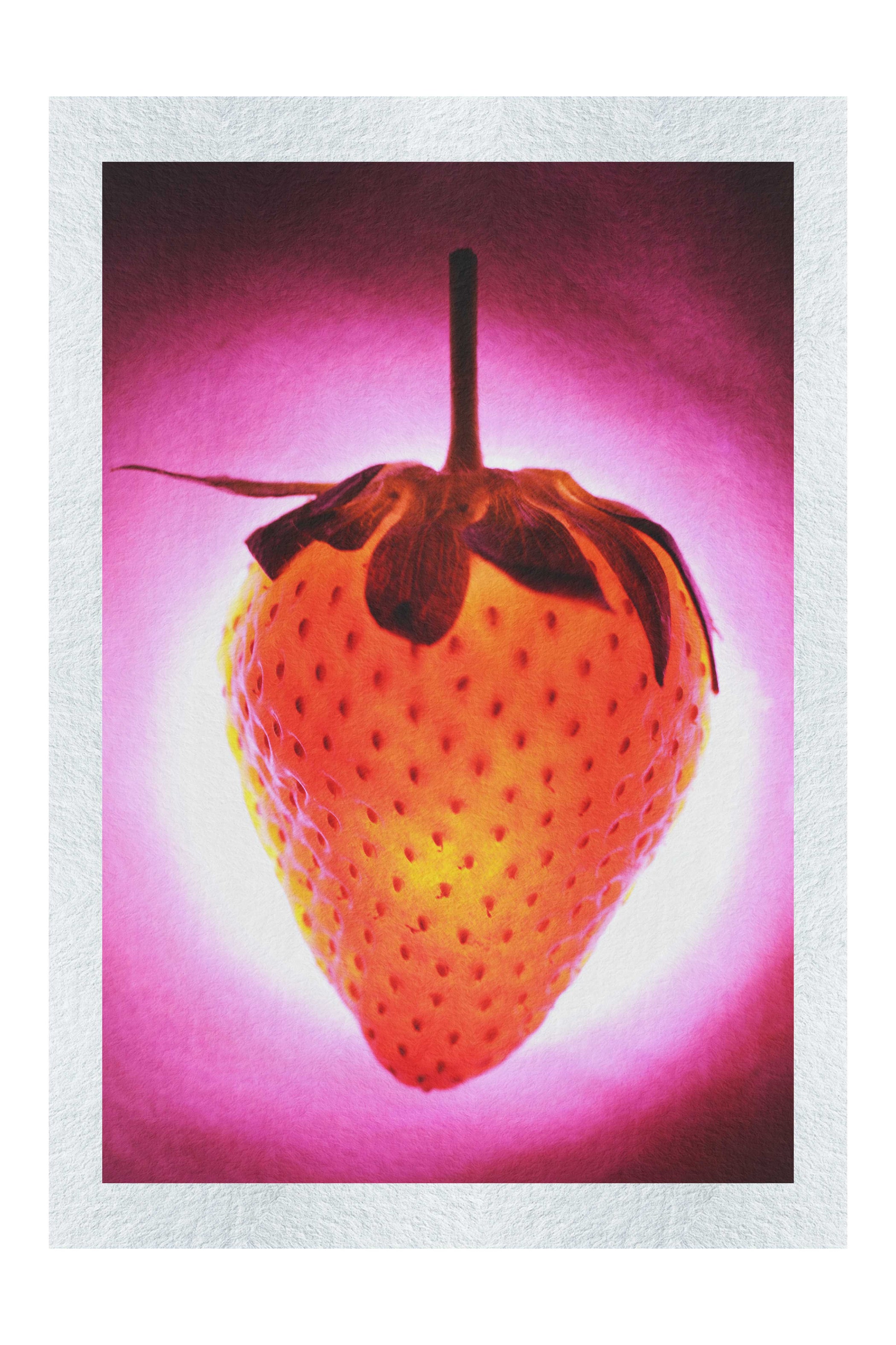 Strawberry Alight - Fine Art Print - Food Art Category