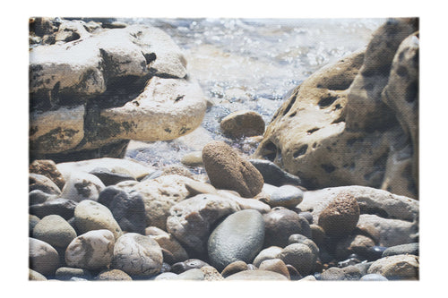 Wave On Pebbles - Canvas Print - Rare Edition Category