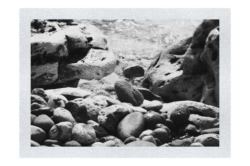 Wave On Pebbles - Monochrome Fine Art Print - Rare Edition Category