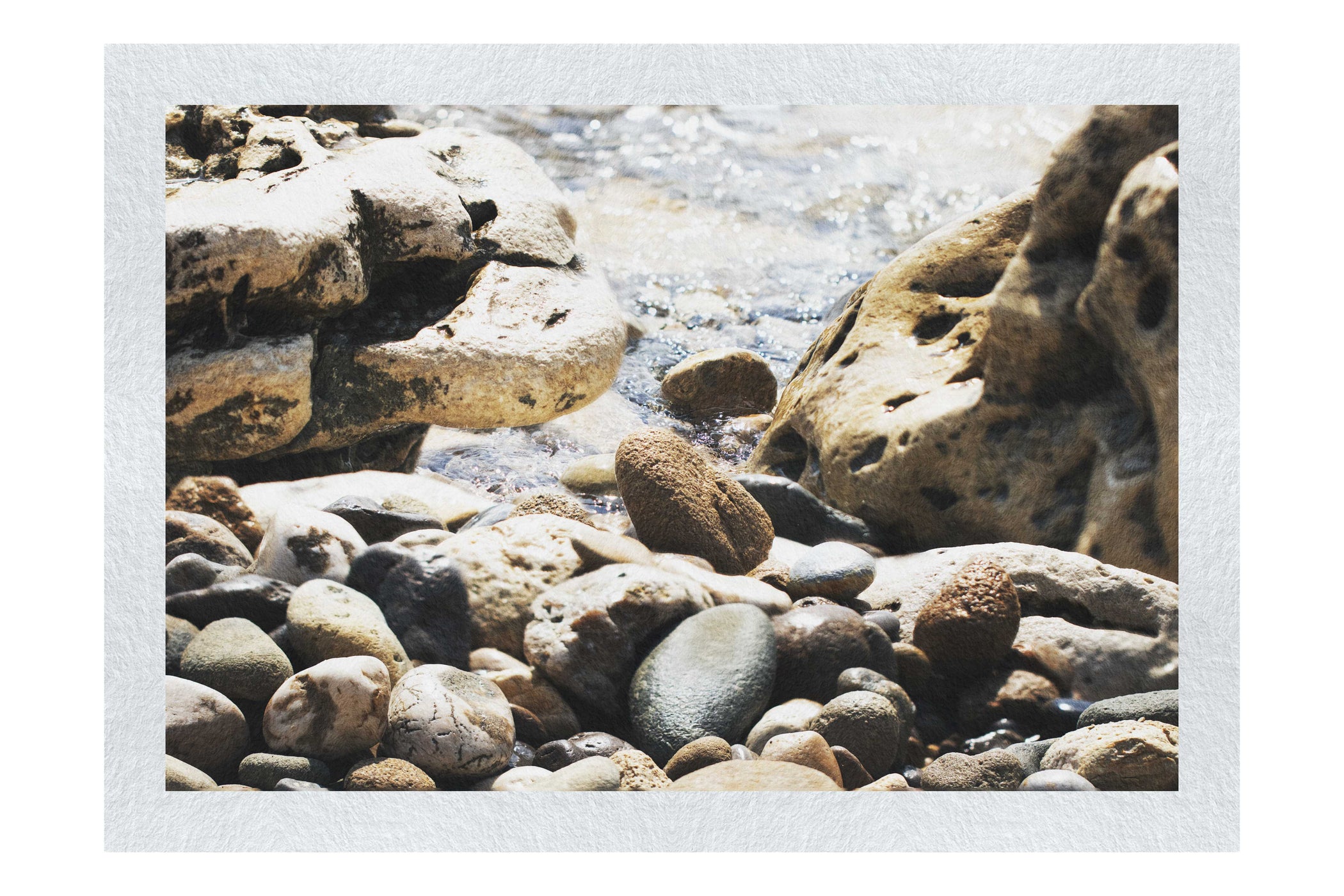 Wave On Pebbles - Fine Art Print - Rare Edition Category