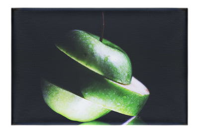 Verdant Spiral Apple Slice - Canvas Print - Food Art Category