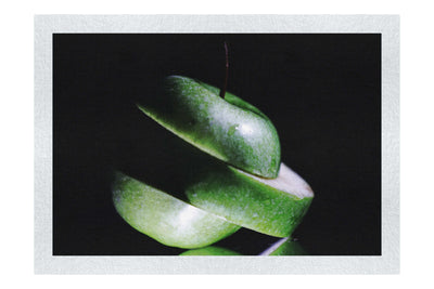Verdant Spiral Apple Slice - Fine Art Print - Food Art Category