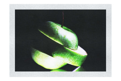 Verdant Spiral Apple Slice - Fine Art Print - Food Art Category