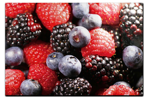 Berry Bounty: A Burst of Flavour - Acrylic Print - Food Art Category