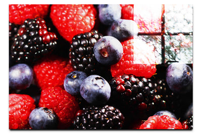 Berry Bounty: A Burst of Flavour - Acrylic Print - Food Art Category