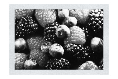 Berry Bounty: A Burst of Flavour - Monochorme Fine Art Print - Food Art Category