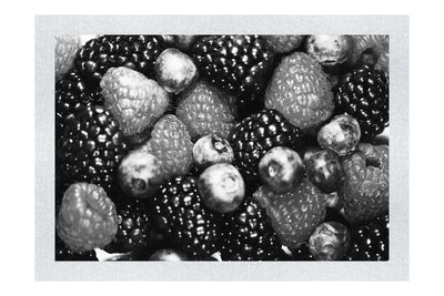 Berry Medley: Nature's Bounty - Monochrome Fine Art Print - Food Art Category