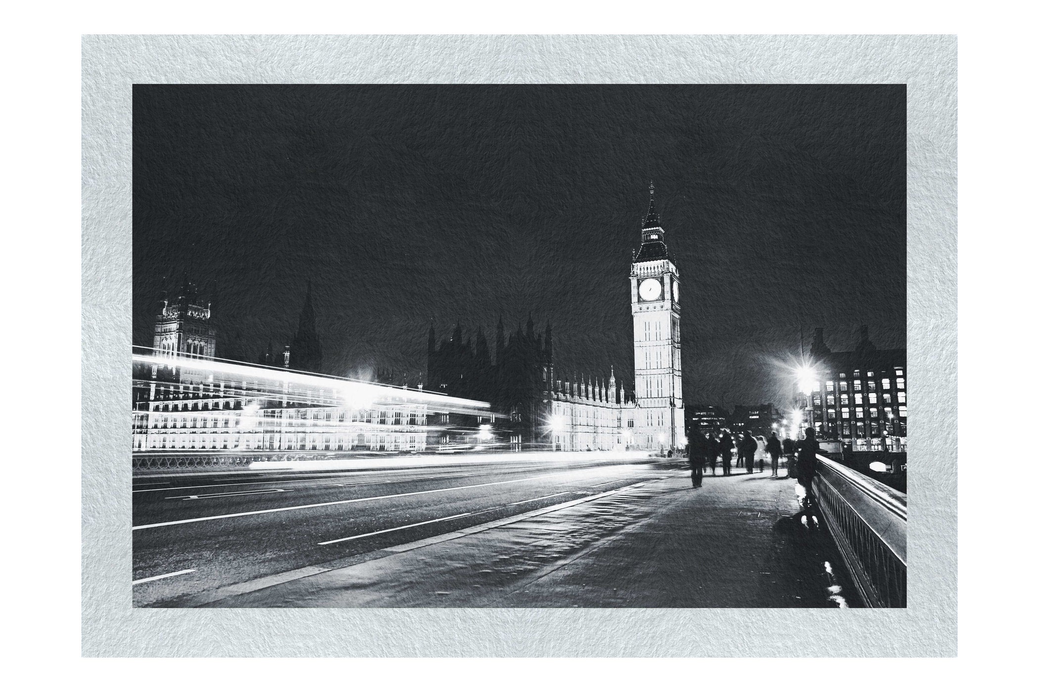 Big Ben Long Exposure - Monochrome Fine Art Print - Rare Edition Category