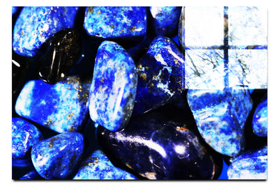 Ocean's Heart: Lapis Lazuli Gems - Acrylic Print - Creative Category