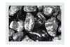 Ocean's Heart: Lapis Lazuli Gems - Monochrome Fine Art Print - Creative Category