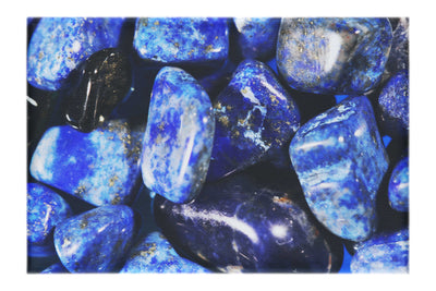 Ocean's Heart: Lapis Lazuli Gems - Canvas Print - Creative Category