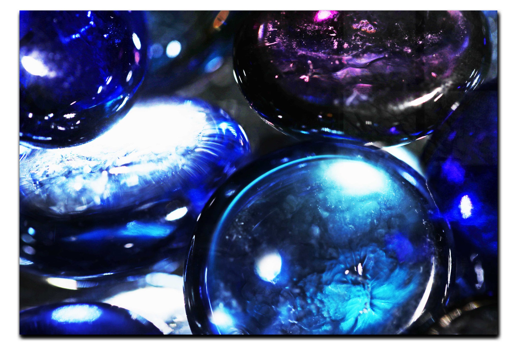 Midnight Orbs: A Celestial Dance - Acrylic Print - Creative Category