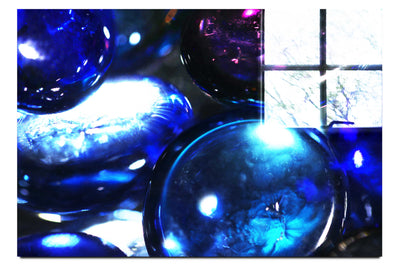 Midnight Orbs: A Celestial Dance - Acrylic Print - Creative Category