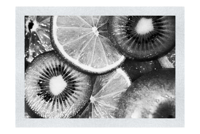 Citrus Kaleidoscope - Monochrome Fine Art Print - Food Art Category