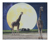 Giraffes Under The Moon - Canvas Print - Rare Edition Category