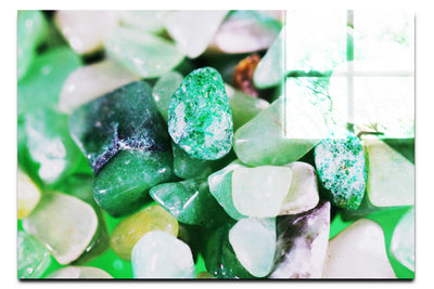 Green Gem Stones - Acrylic Print - Creative Category