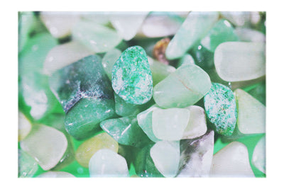 Green Gem Stones - Canvas Print - Creative Category