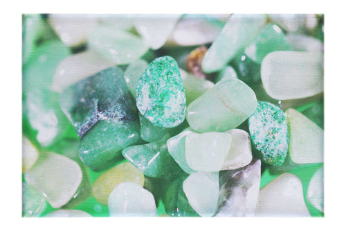 Green Gem Stones - Canvas Print - Creative Category
