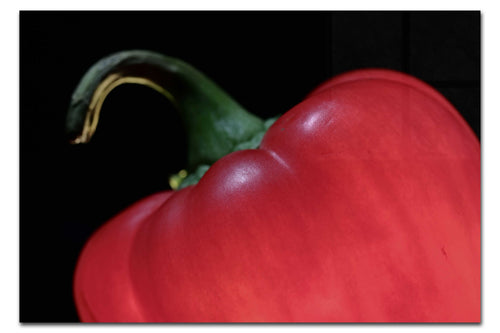 Half Red Pepper - Acrylic Print - Food Art Category