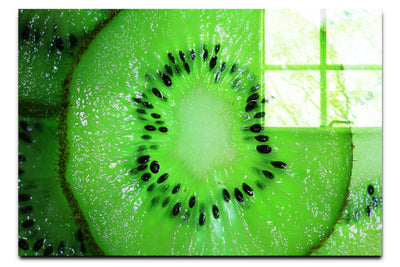 Nature's Fireworks: Kiwi Kaleidoscope - Acrylic Print - Food Art Category
