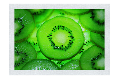 Emerald Mosaic: Kiwi in Detail - Fine Art Print - Food Art Category