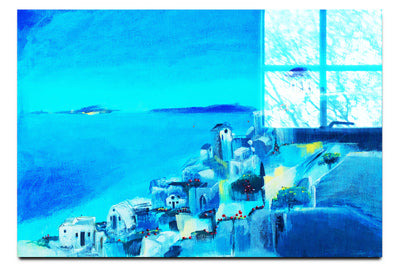 Santorini - LEDESMA Artwork - Acylic Print - Rare Edition Category
