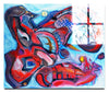 The Harlequin and the Dead Dragon - LEDESMA Artwork - Acrylic Print - Abstract Category