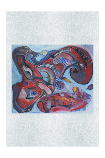 The Harlequin and the Dead Dragon - LEDESMA Artwork - Fine Art Print - Abstract Category