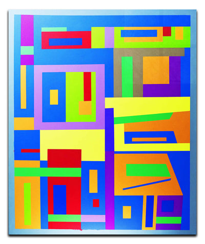 Modern Village: A Personal Geometry - LEDESMA Artwork - Acrylic Print - Abstract Category