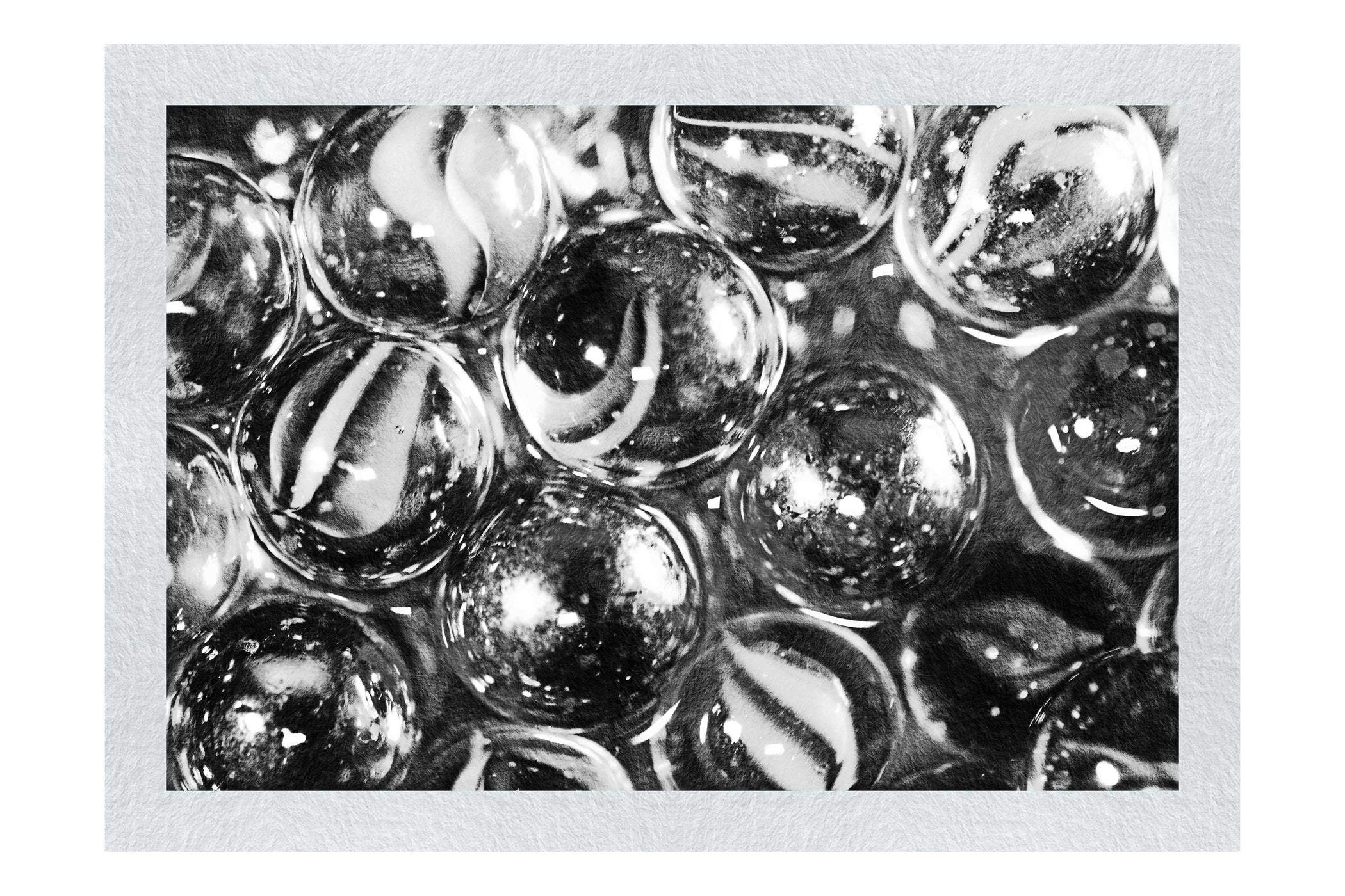 Celestial Marbles - Monochrome Fine Art Print - Creative Category