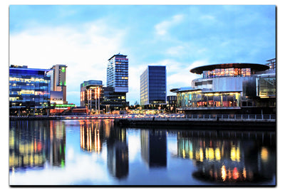 Media City Twilight - Acrylic Print - Rare Edition Category